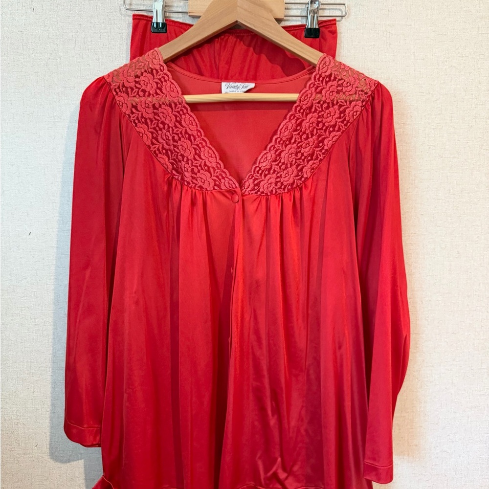 Vintage Vanity Fair Red Pajamas